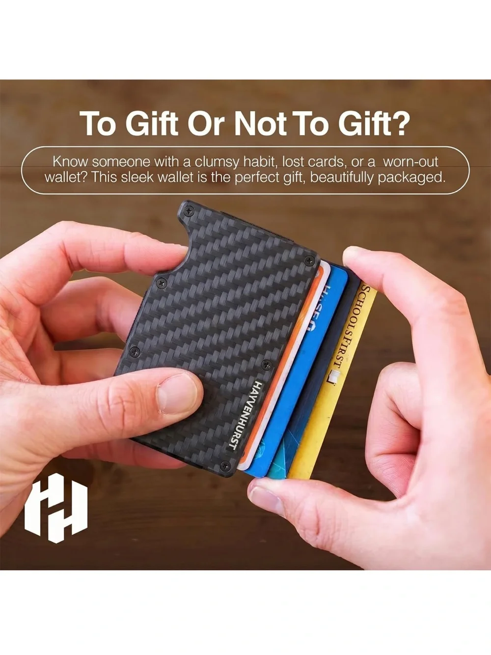 RFID Men’s Carbon Fiber Wallet with Money Clip